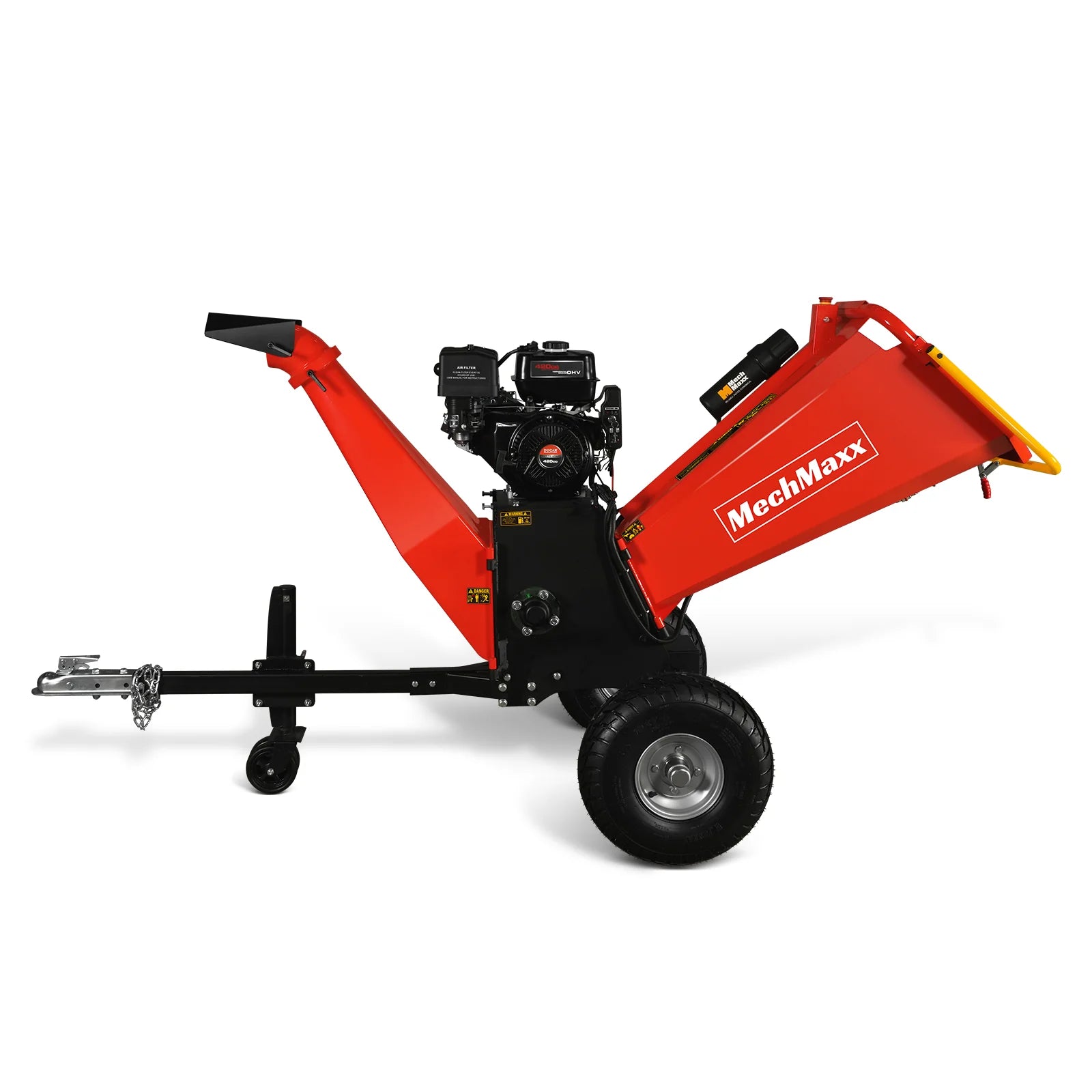 6 inch E-start DUCAR 420cc 15hp Gasoline Engine Powered Drum Wood Chipper , P4206