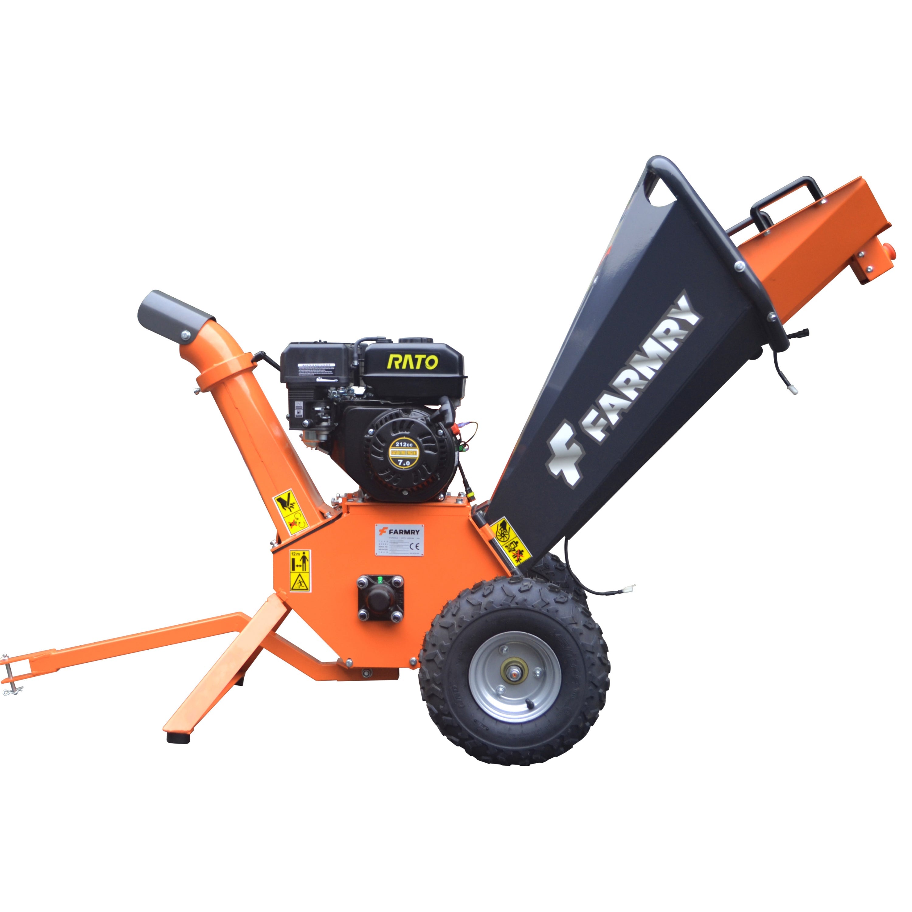 4 ” Gasoline Wood Chipper, Belt-Driven, RATO 212cc Engine,GS65H