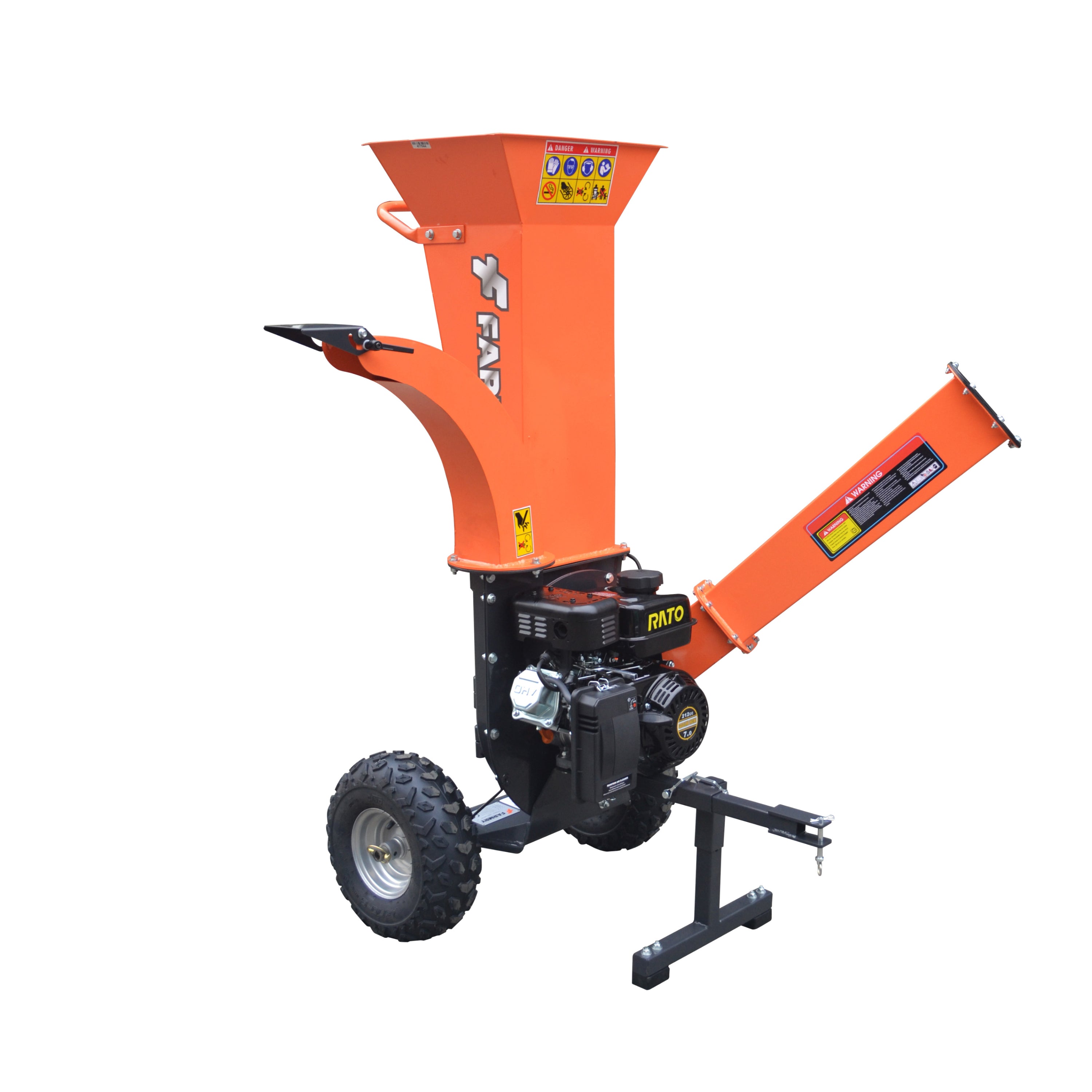 2” Gasoline Wood Chipper, Triple Inlet Feed, Special Blade Design,GS65V