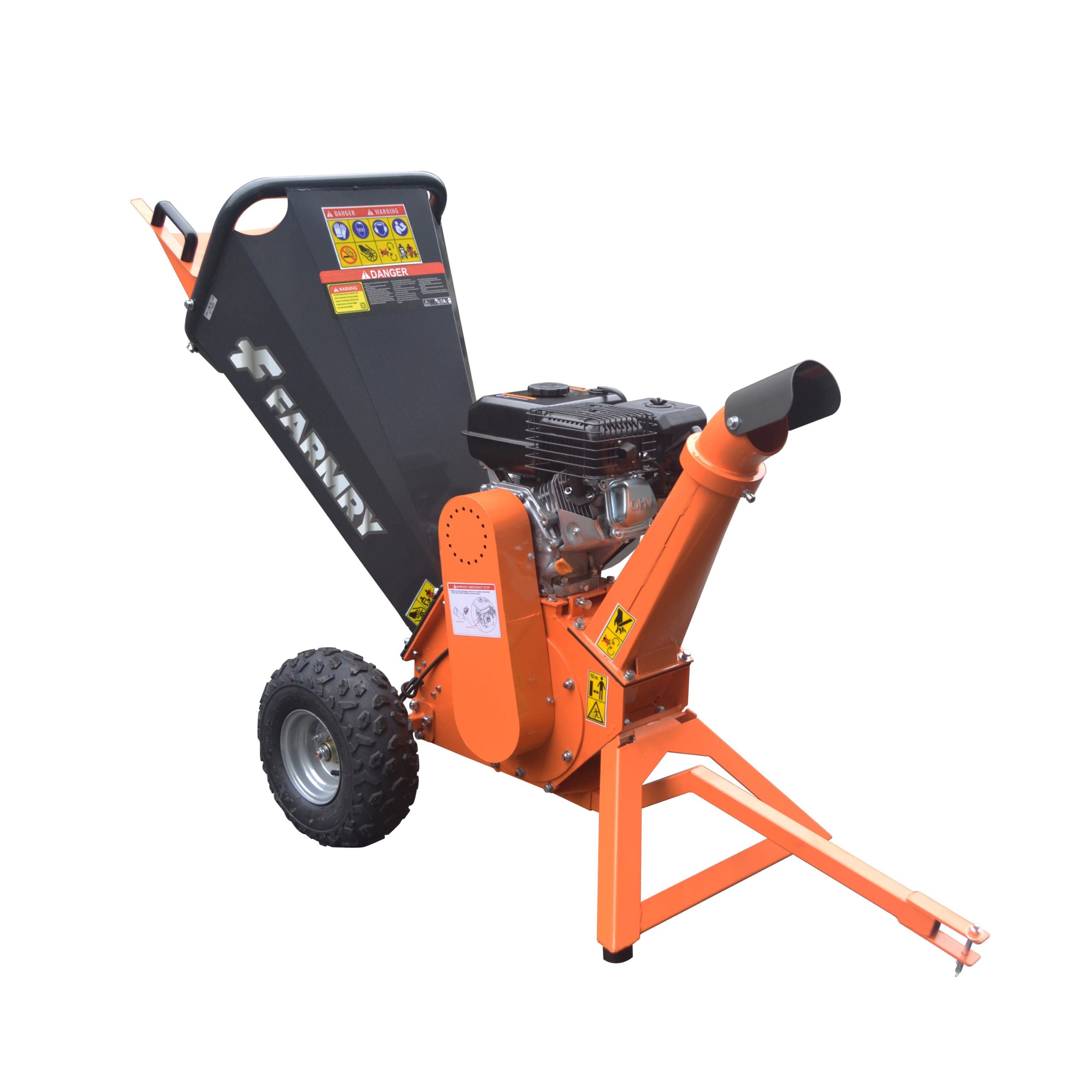 4 ” Gasoline Wood Chipper, Belt-Driven, RATO 212cc Engine,GS65H