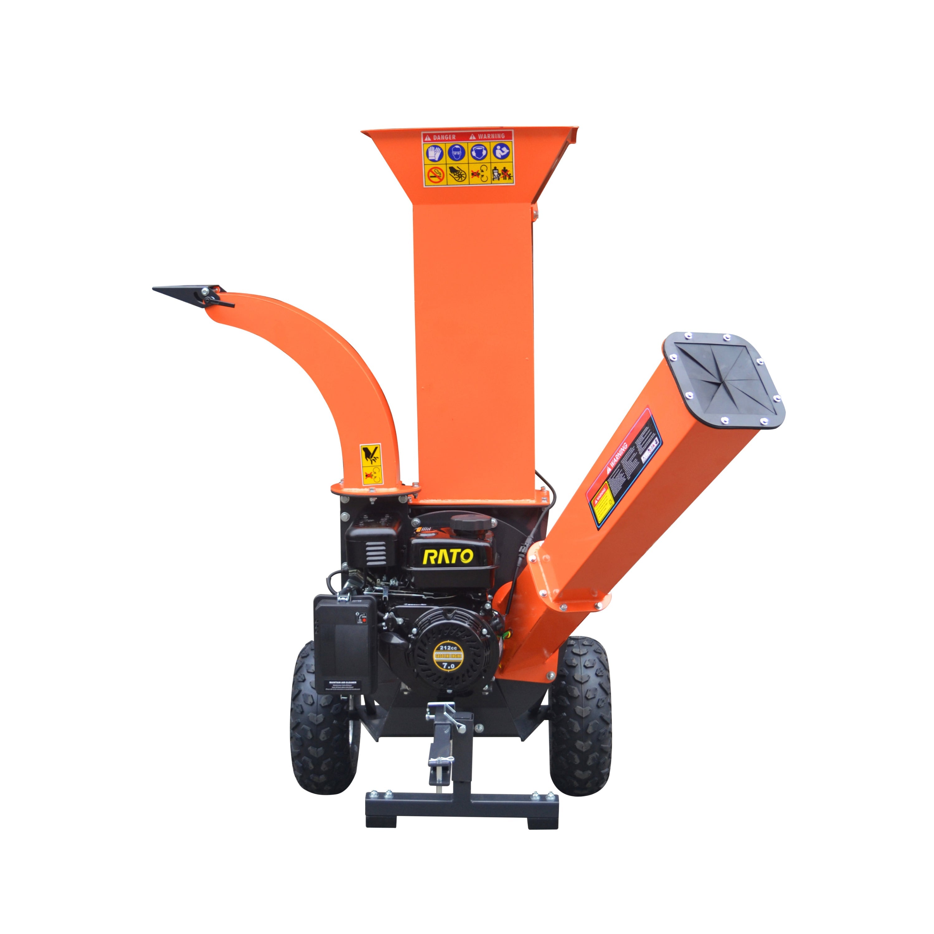 2” Gasoline Wood Chipper, Triple Inlet Feed, Special Blade Design,GS65V