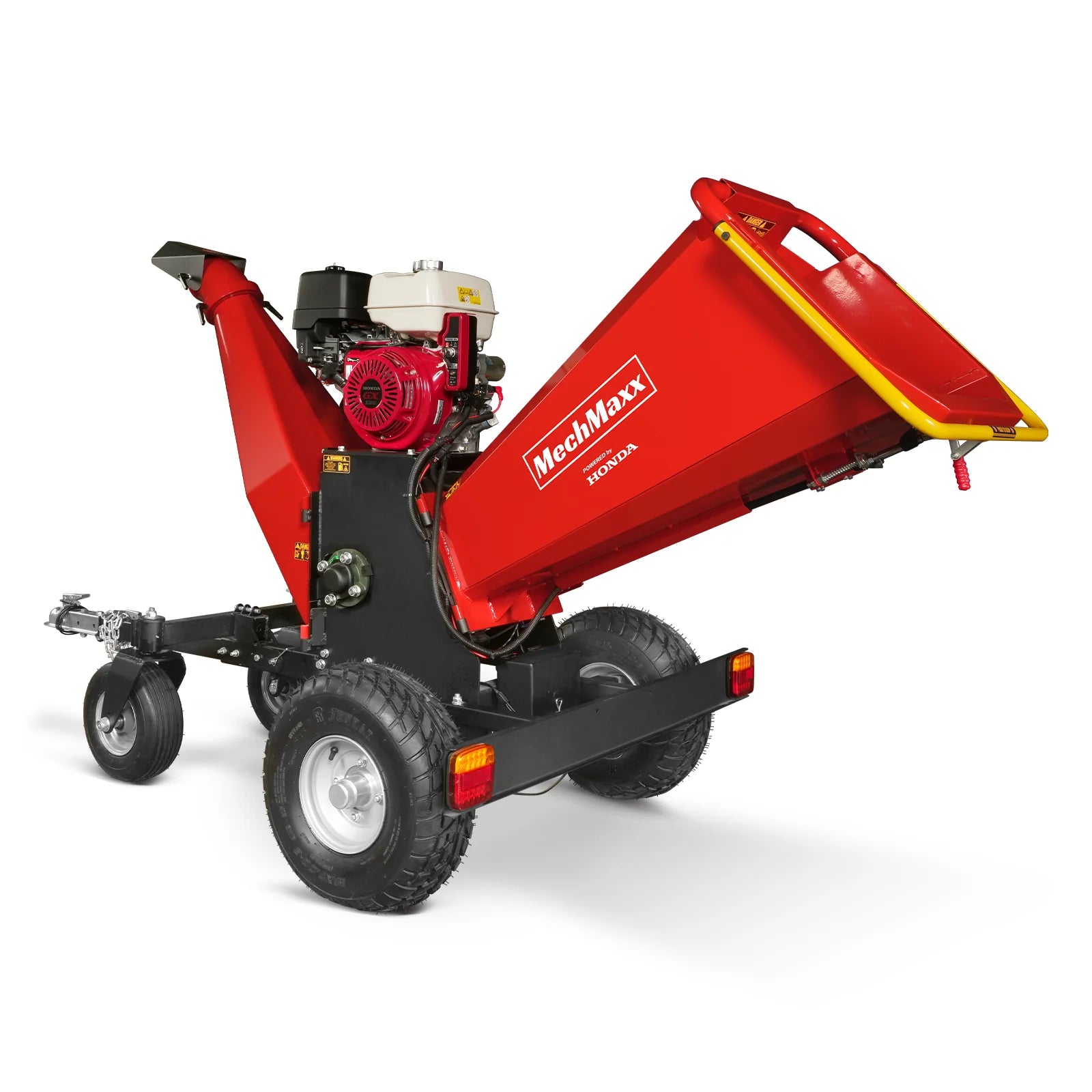 6 inch HONDA Gasoline Engine Powered 4 - Wheel Drum Wood Chipper with Taillight , B150