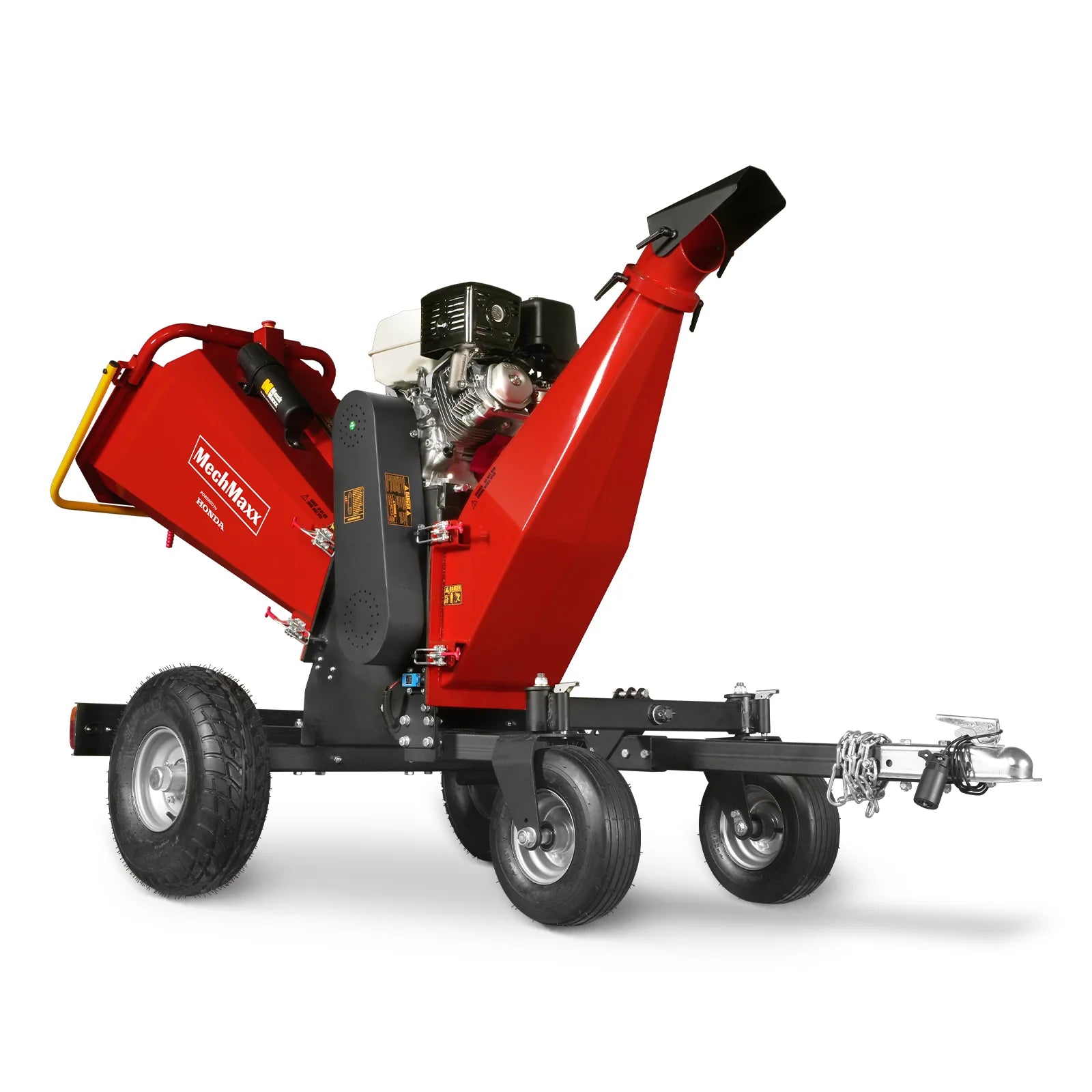 6 inch HONDA Gasoline Engine Powered 4 - Wheel Drum Wood Chipper with Taillight , B150