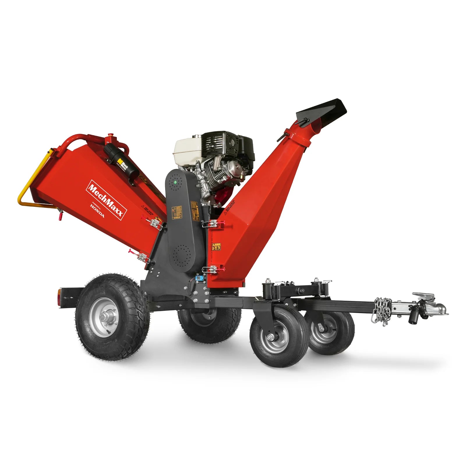 6 inch HONDA Gasoline Engine Powered 4 - Wheel Drum Wood Chipper with Taillight , B150