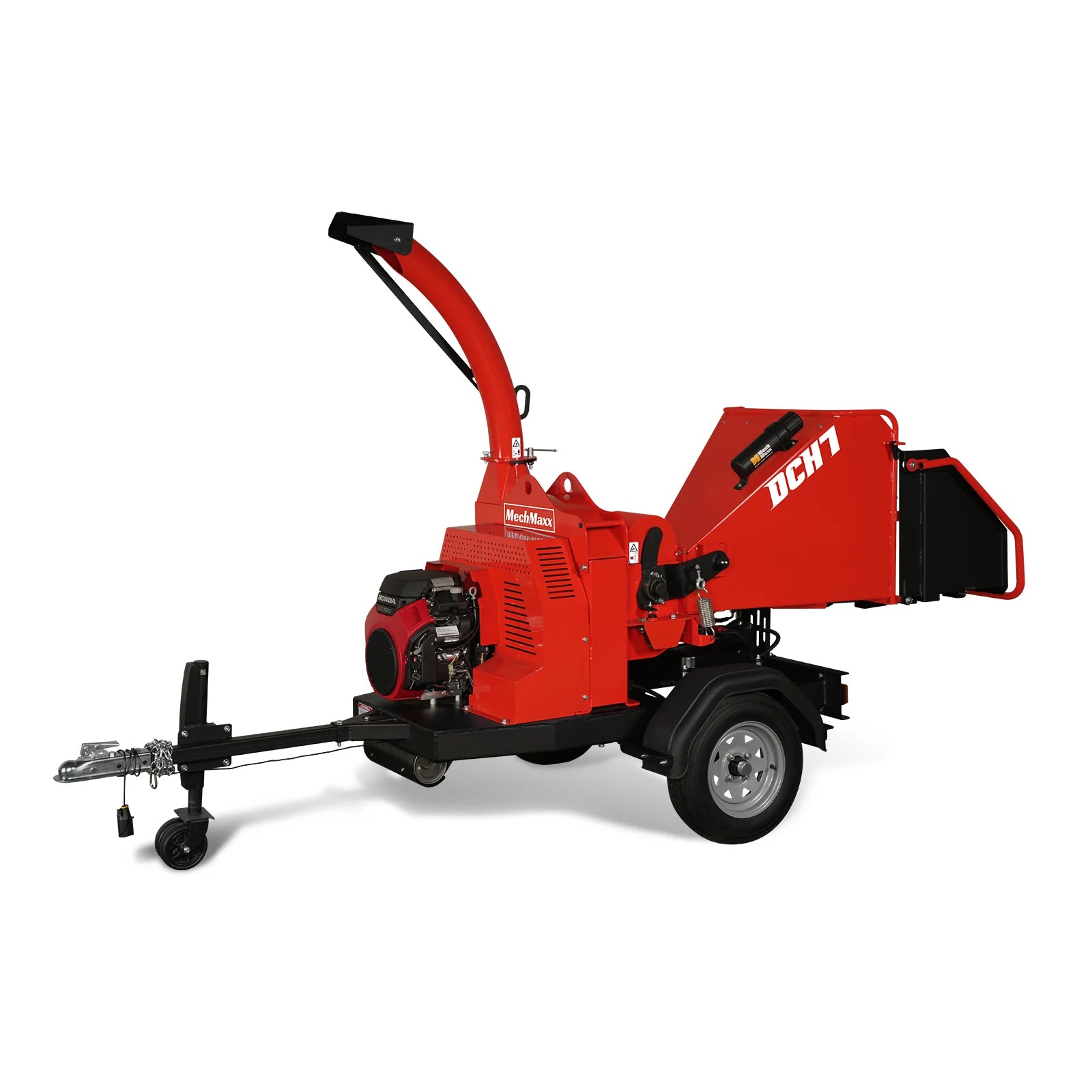 HONDA GX690 22hp 688cc Twin Cylinder Gasoline Engine Powered 7'' Hydraulic Feeding Wood Chipper, DCH7