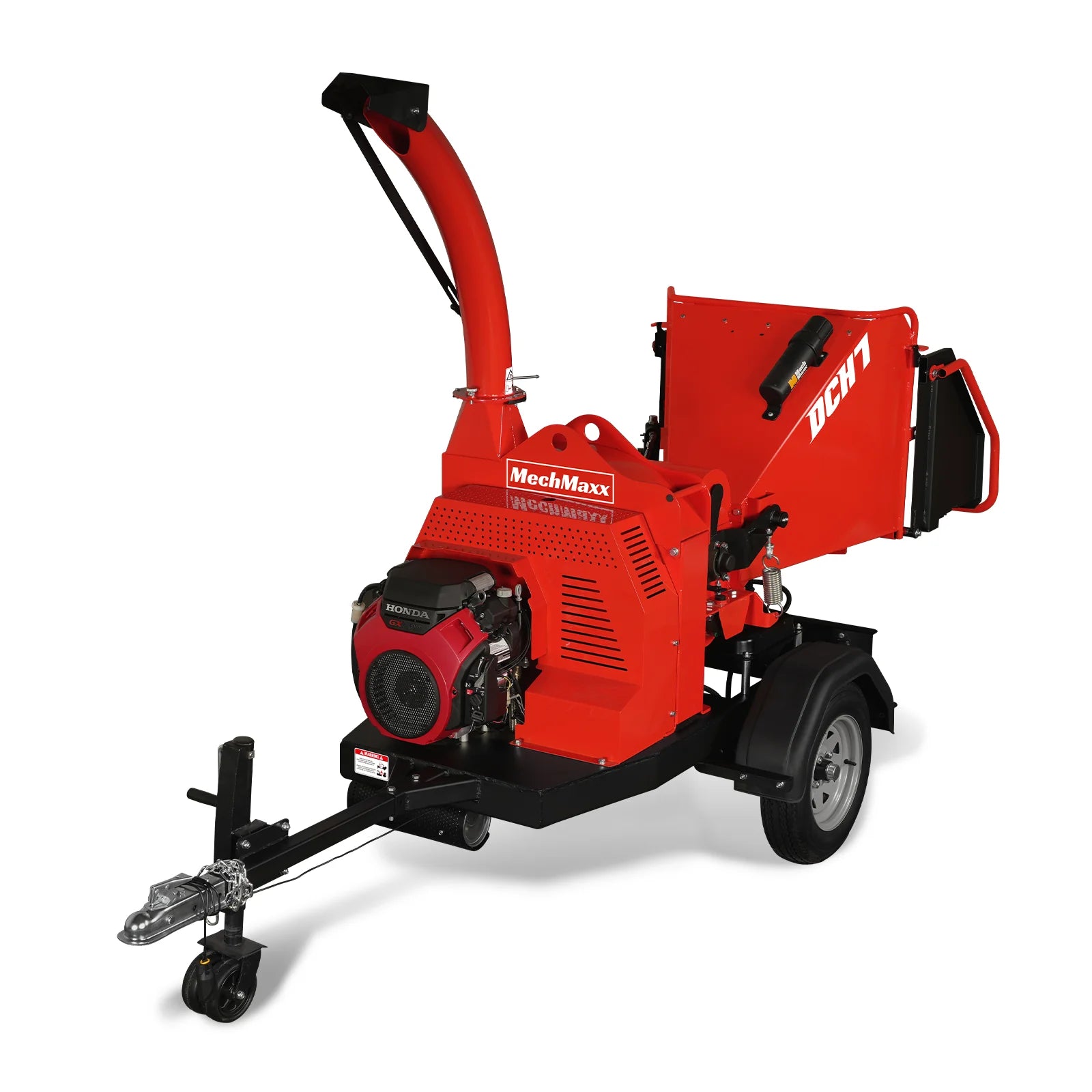 HONDA GX690 22hp 688cc Twin Cylinder Gasoline Engine Powered 7'' Hydraulic Feeding Wood Chipper, DCH7