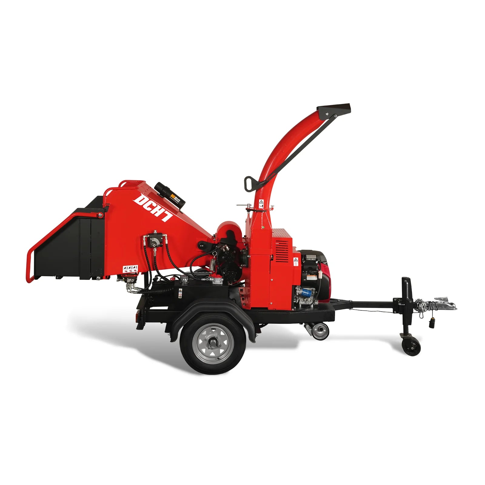 HONDA GX690 22hp 688cc Twin Cylinder Gasoline Engine Powered 7'' Hydraulic Feeding Wood Chipper, DCH7