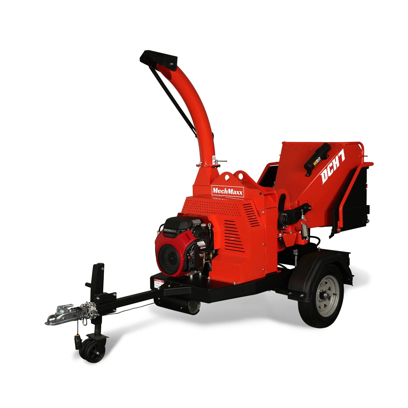 HONDA GX690 22hp 688cc Twin Cylinder Gasoline Engine Powered 7'' Hydraulic Feeding Wood Chipper, DCH7