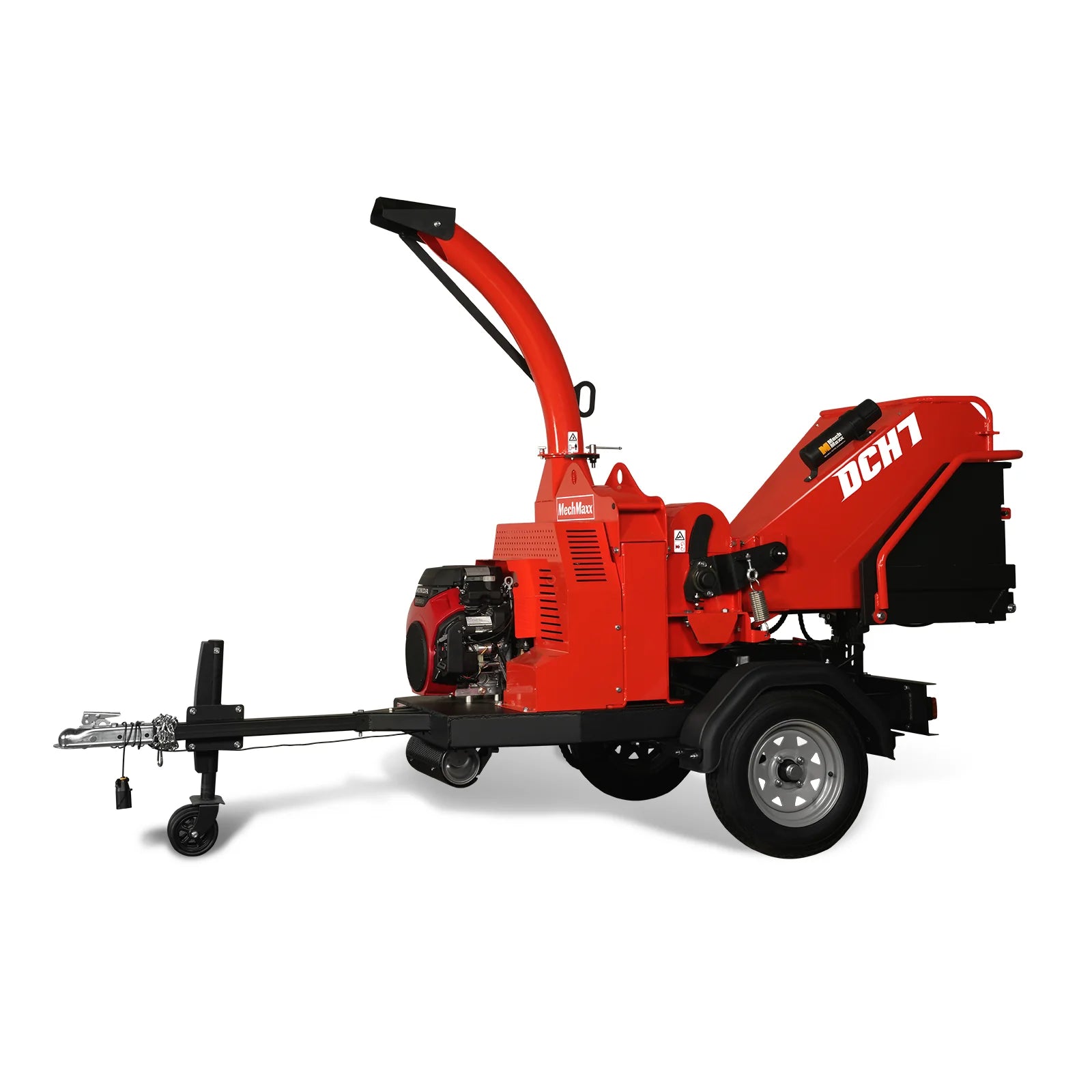 HONDA GX690 22hp 688cc Twin Cylinder Gasoline Engine Powered 7'' Hydraulic Feeding Wood Chipper, DCH7