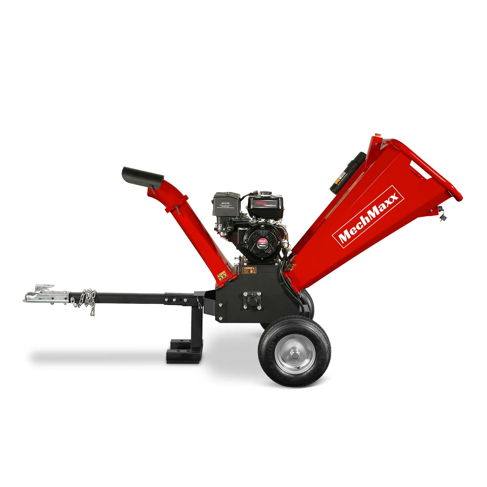 5 inch E-start DUCAR 420cc Gasoline Engine Powered Wood Chipper , GS1500