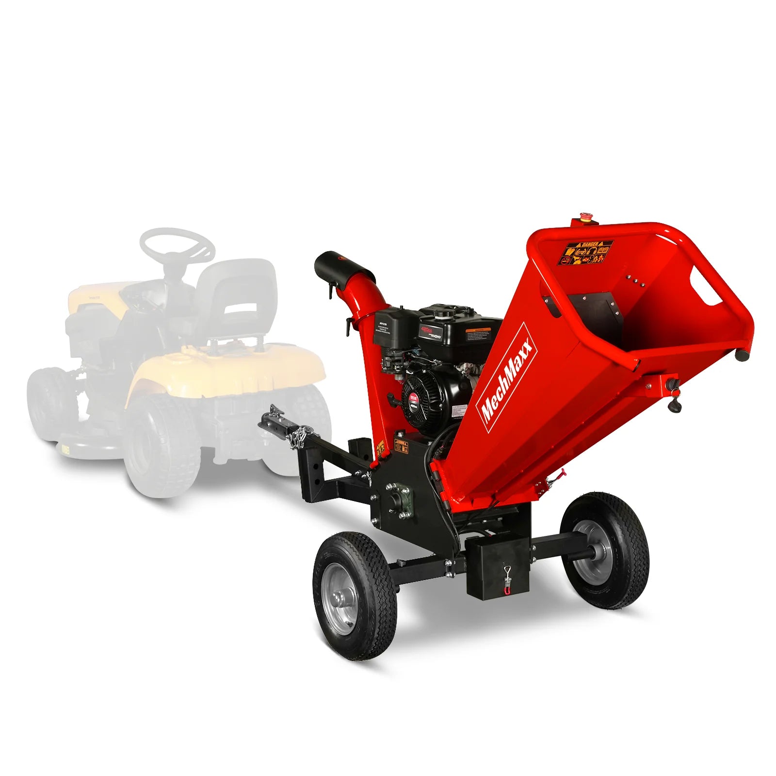 5 inch E-start DUCAR 420cc Gasoline Engine Powered Wood Chipper , GS1500