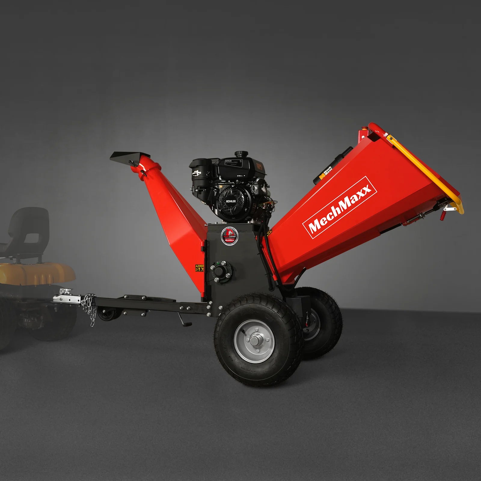 6 inch KOHLER E-Start 429cc 14HP Gasoline Engine Powered Drum Wood Chipper , P4206