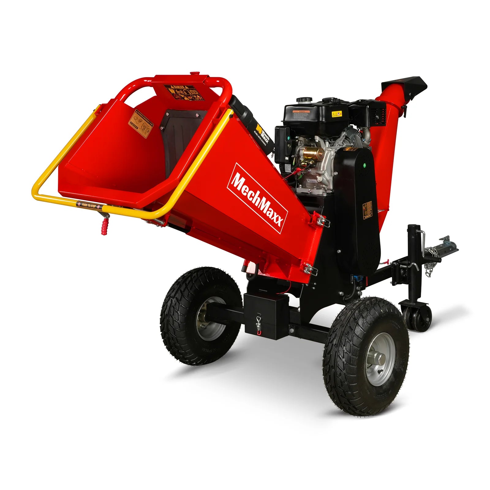 6 inch E-start DUCAR 420cc 15hp Gasoline Engine Powered Drum Wood Chipper , P4206