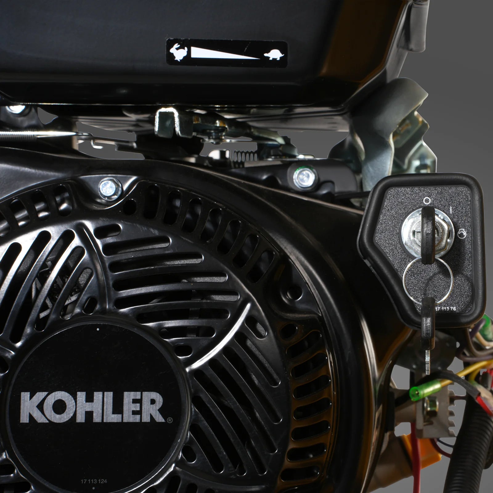 6 inch KOHLER E-Start 429cc 14HP Gas Powered 4 - Wheel Drum Wood Chipper with Taillight , B150