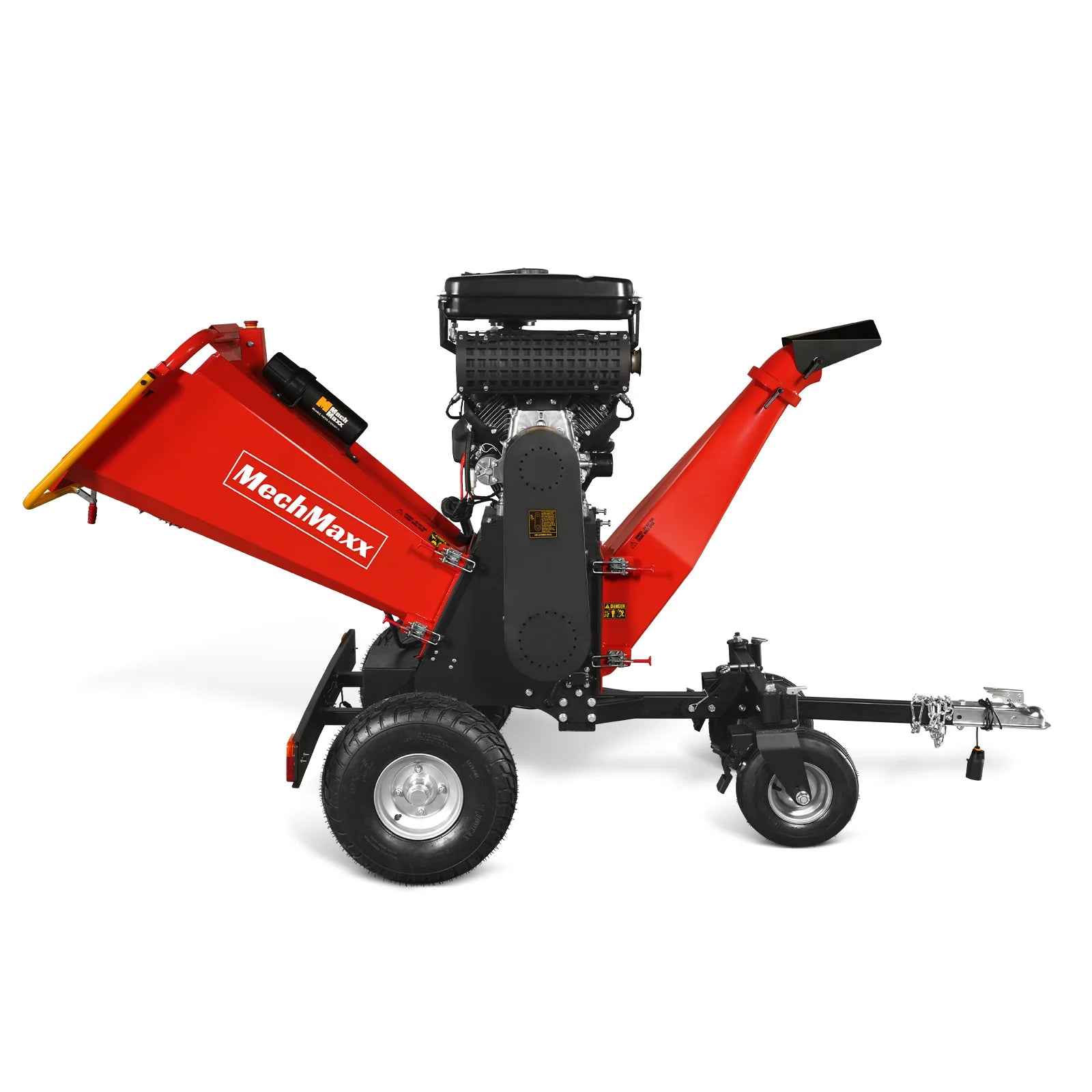 8 inch ZONSEN E-Start 1000cc 35hp Gas Powered 4 - Wheel Drum Wood Chipper with Taillight , B200