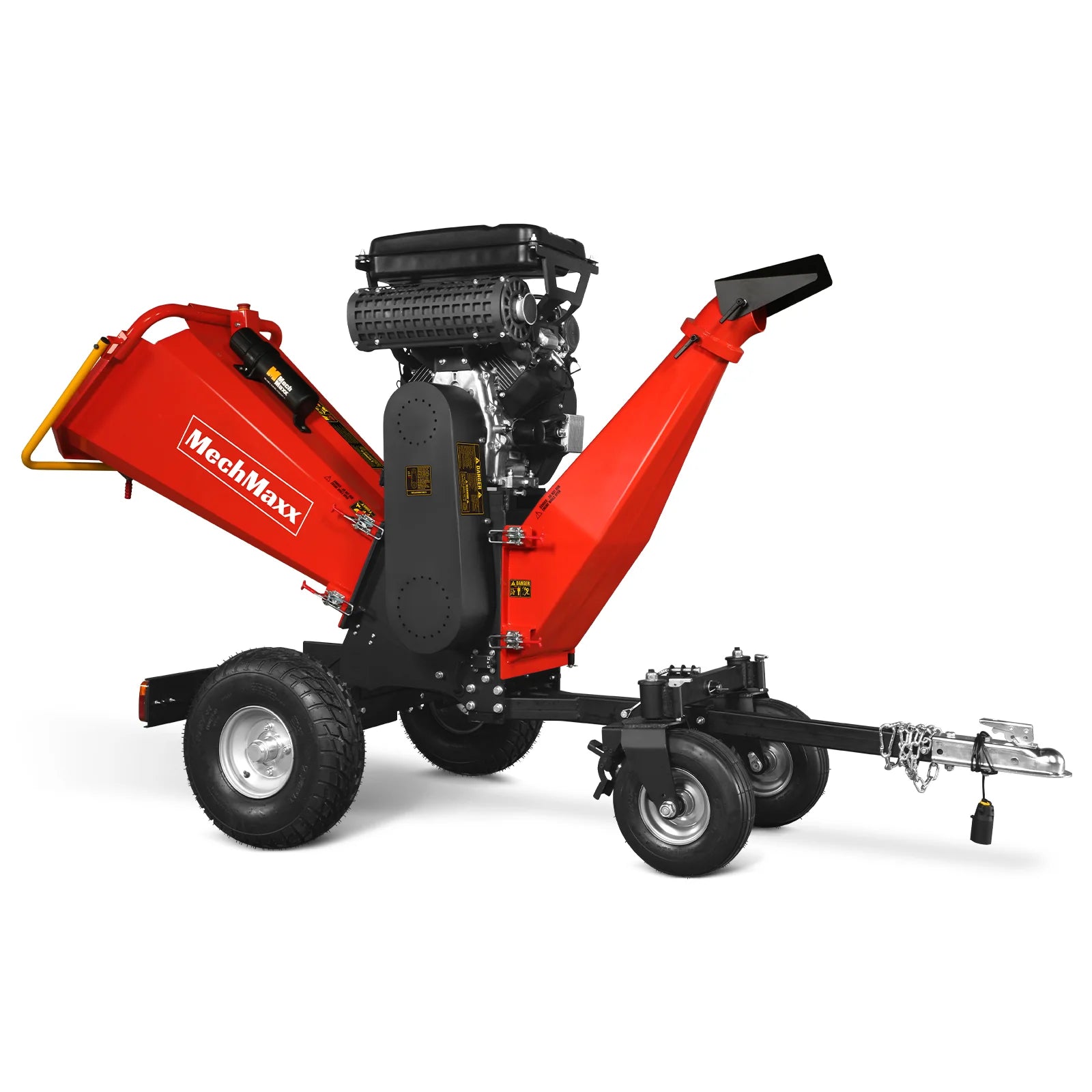 8 inch ZONSEN E-Start 1000cc 35hp Gas Powered 4 - Wheel Drum Wood Chipper with Taillight , B200