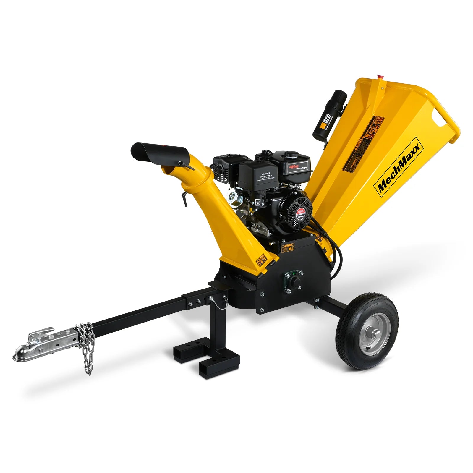 5 inch E-start DUCAR 420cc Gasoline Engine Powered Wood Chipper, GS1500