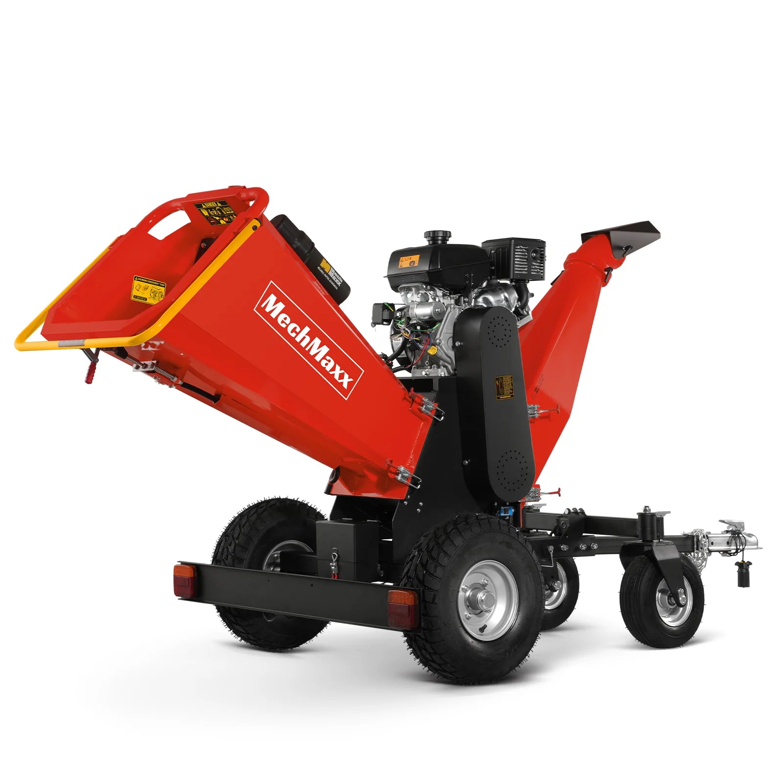 6 inch KOHLER E-Start 429cc 14HP Gas Powered 4 - Wheel Drum Wood Chipper with Taillight , B150