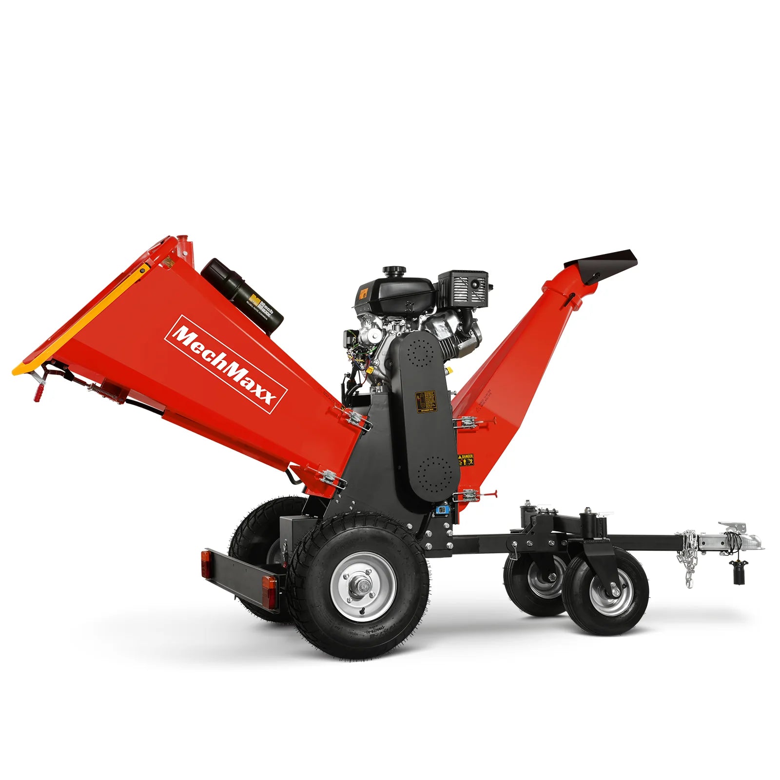 6 inch KOHLER E-Start 429cc 14HP Gas Powered 4 - Wheel Drum Wood Chipper with Taillight , B150