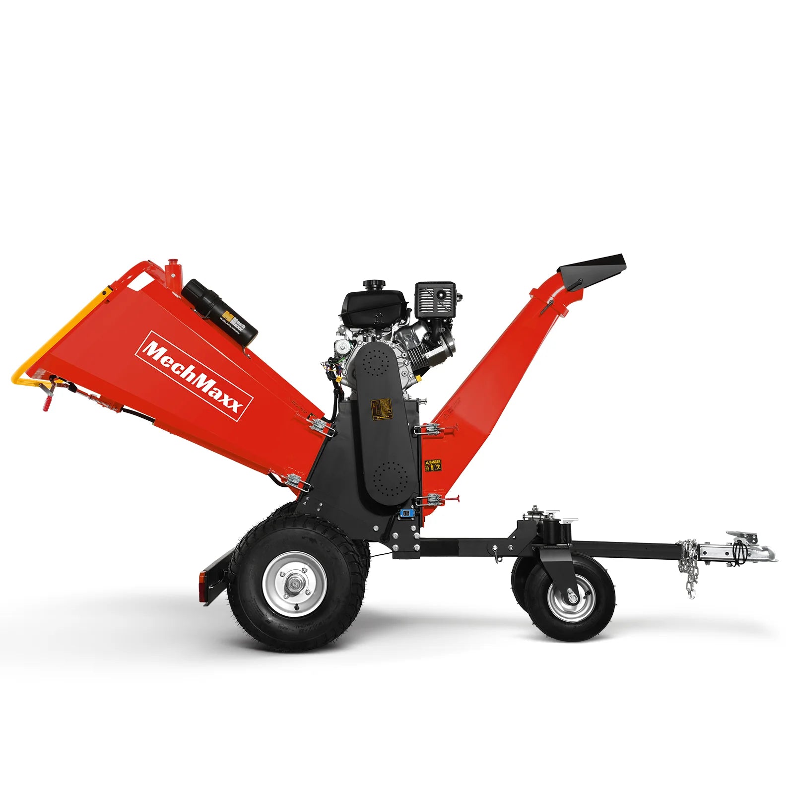 6 inch KOHLER E-Start 429cc 14HP Gas Powered 4 - Wheel Drum Wood Chipper with Taillight , B150