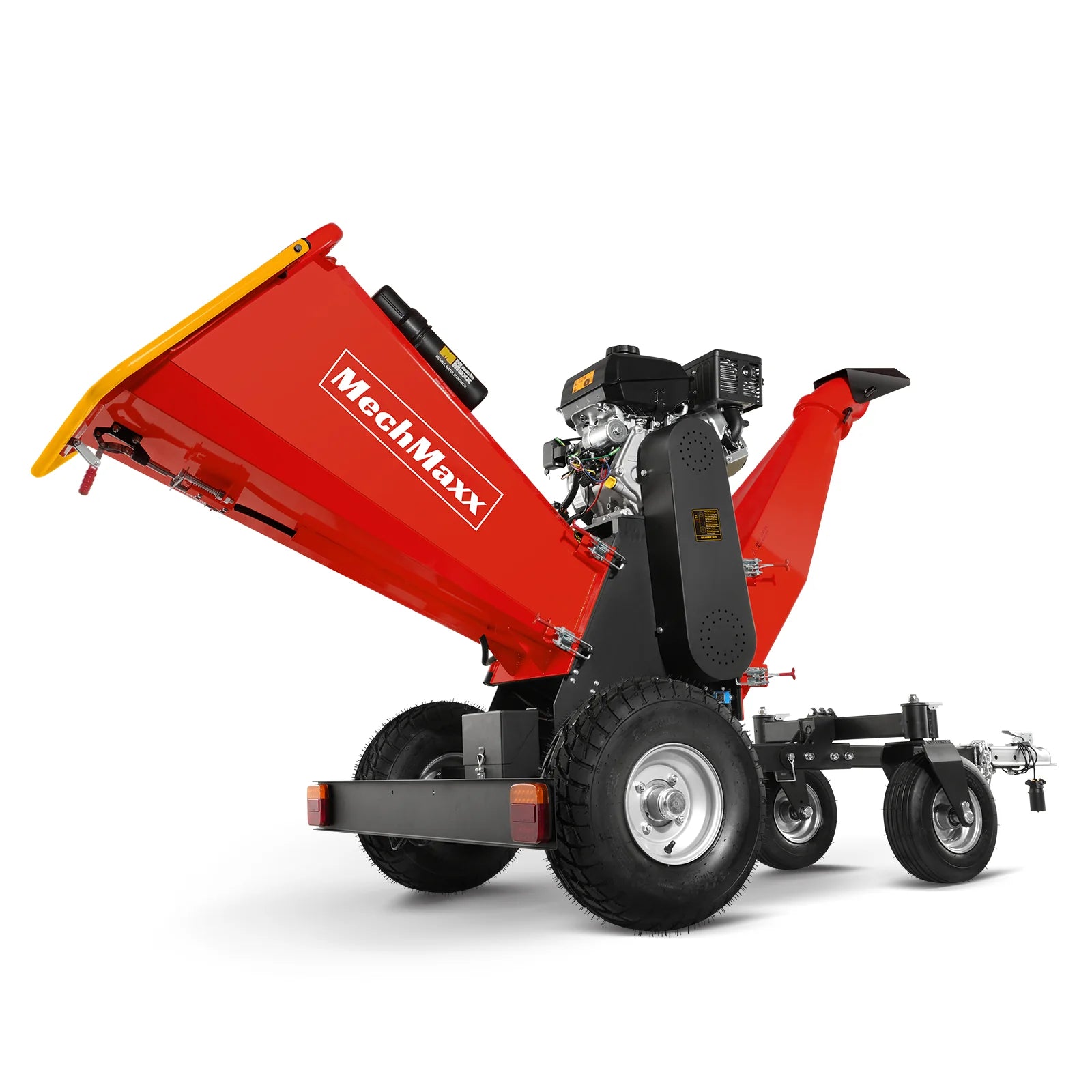 6 inch KOHLER E-Start 429cc 14HP Gas Powered 4 - Wheel Drum Wood Chipper with Taillight , B150