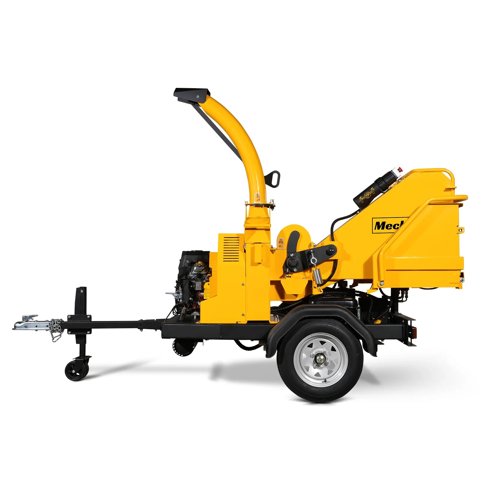 25hp 740cc Twin Cylinder RATO Petrol Engine 7'' Hydraulic Feeding Wood Chipper, DCH7