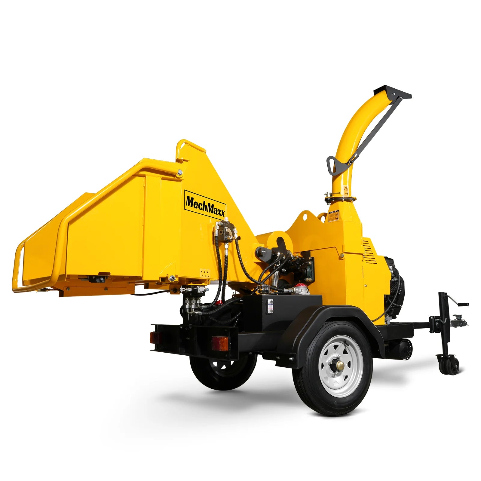 25hp 740cc Twin Cylinder RATO Petrol Engine 7'' Hydraulic Feeding Wood Chipper, DCH7