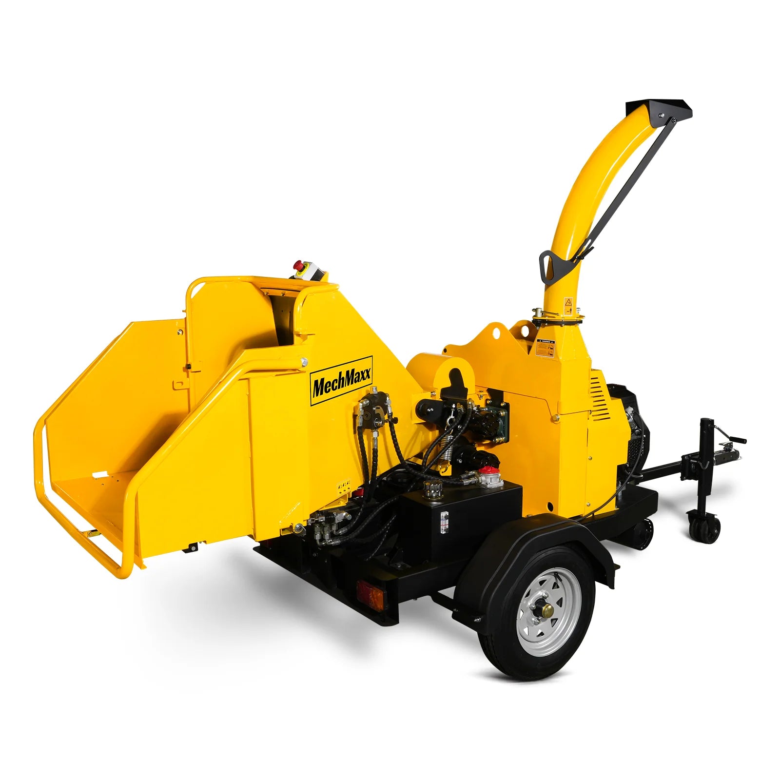 25hp 740cc Twin Cylinder RATO Petrol Engine 7'' Hydraulic Feeding Wood Chipper, DCH7