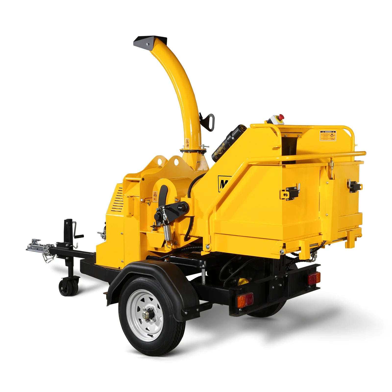 25hp 740cc Twin Cylinder RATO Petrol Engine 7'' Hydraulic Feeding Wood Chipper, DCH7