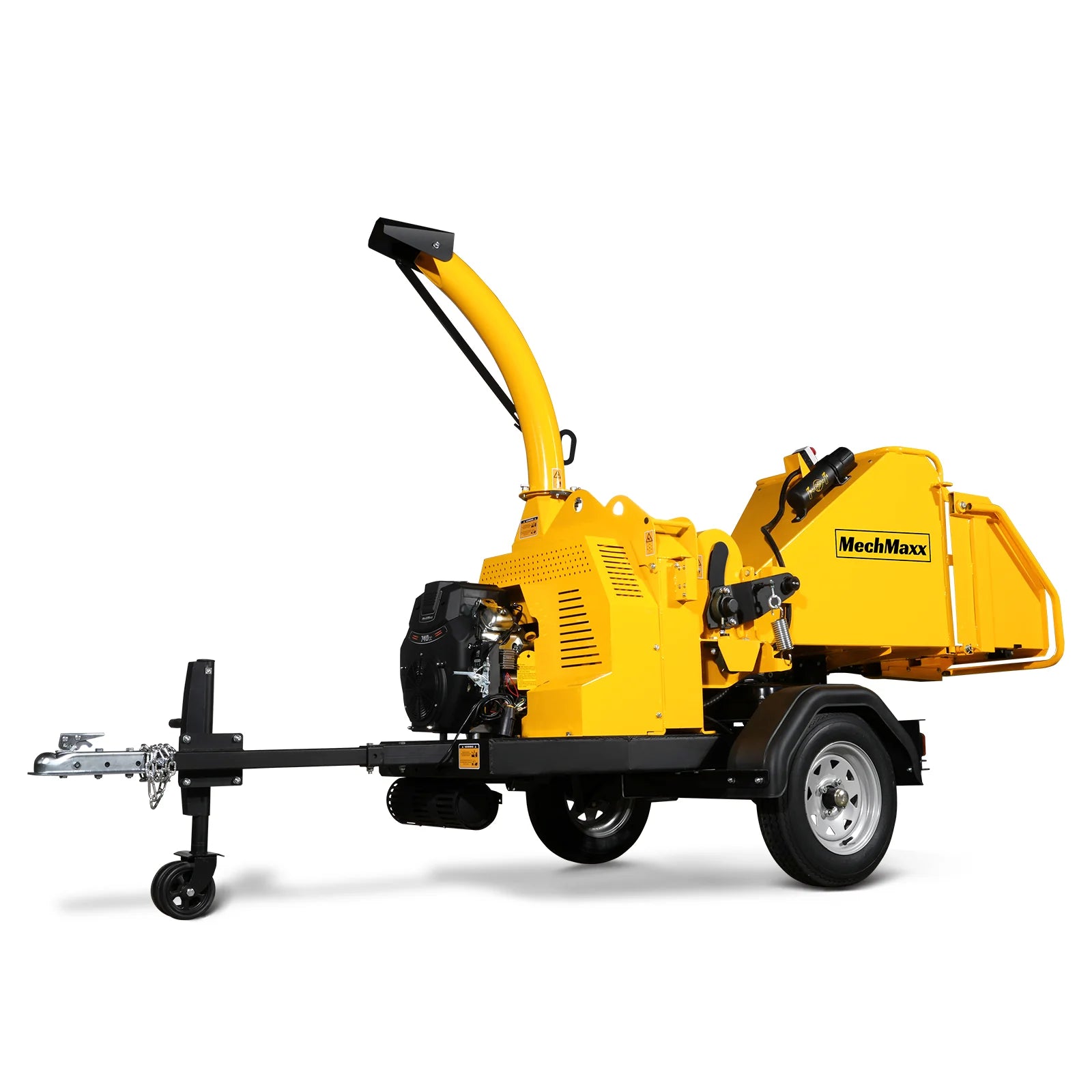 25hp 740cc Twin Cylinder RATO Petrol Engine 7'' Hydraulic Feeding Wood Chipper, DCH7