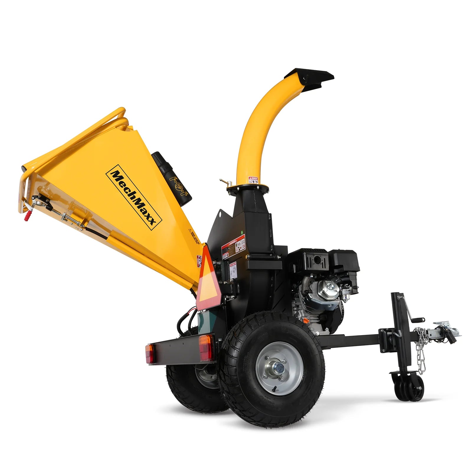 5 inch E-start DUCAR 420cc 15hp Gasoline Engine Powered Disc Wood Chipper with Taillight , P4205