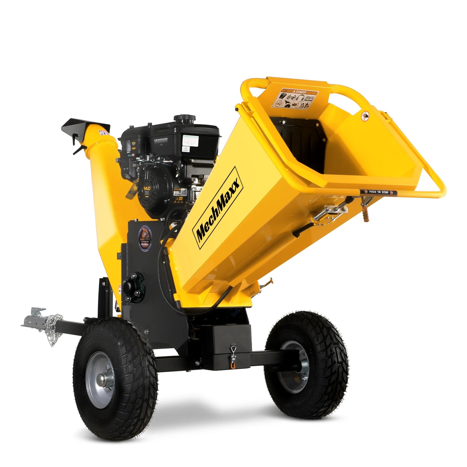 6 inch E-start B&S VANGUARD 408cc 14hp Gasoline Engine Powered Drum Wood Chipper , P4206