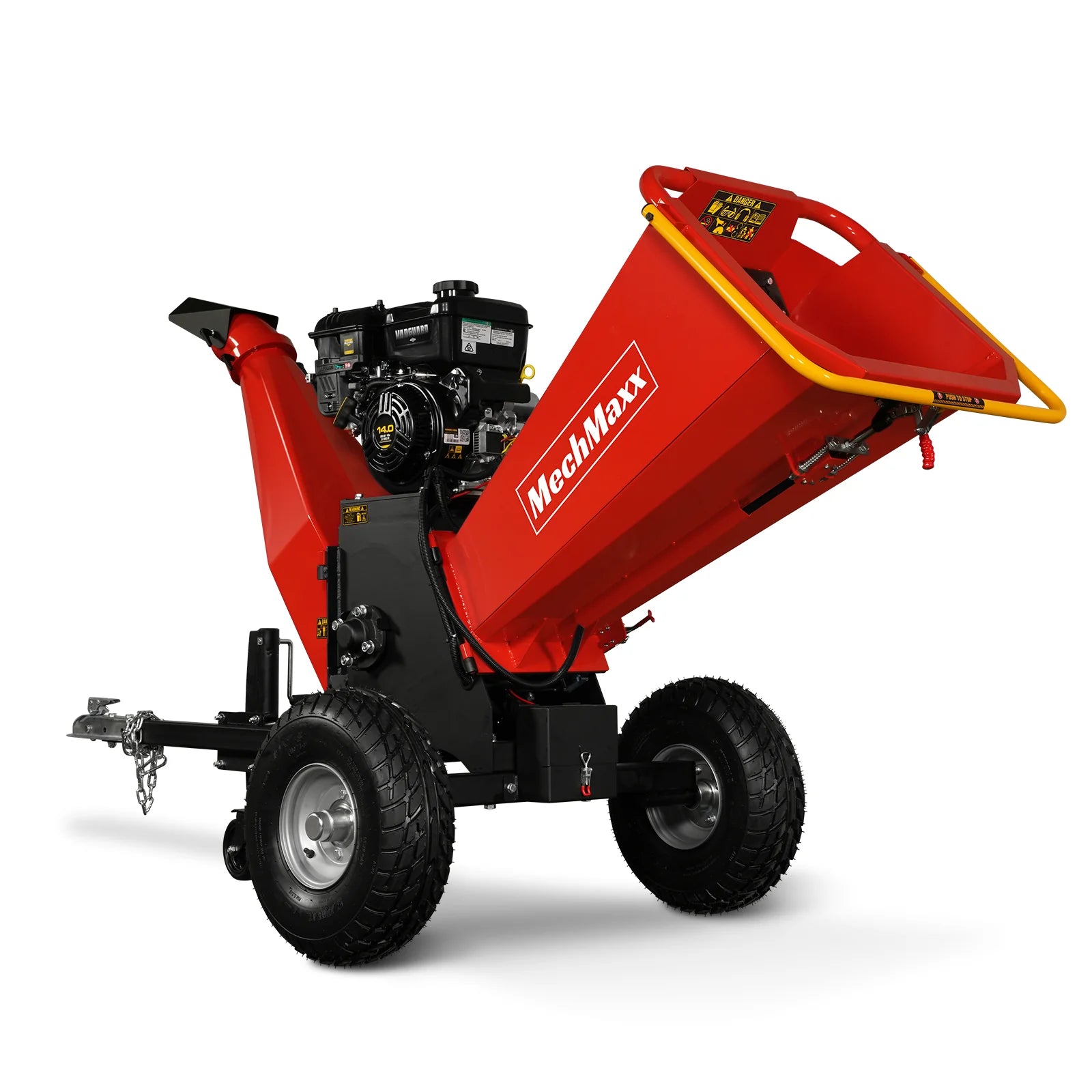 6 inch E-start B&S VANGUARD 408cc 14hp Gasoline Engine Powered Drum Wood Chipper , P4206